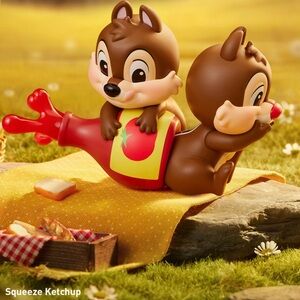 Pop Mart Chip 'N' Dale Squeeze Ketchup AUTHENTIC Fun Loving Brothers Figure NIB!